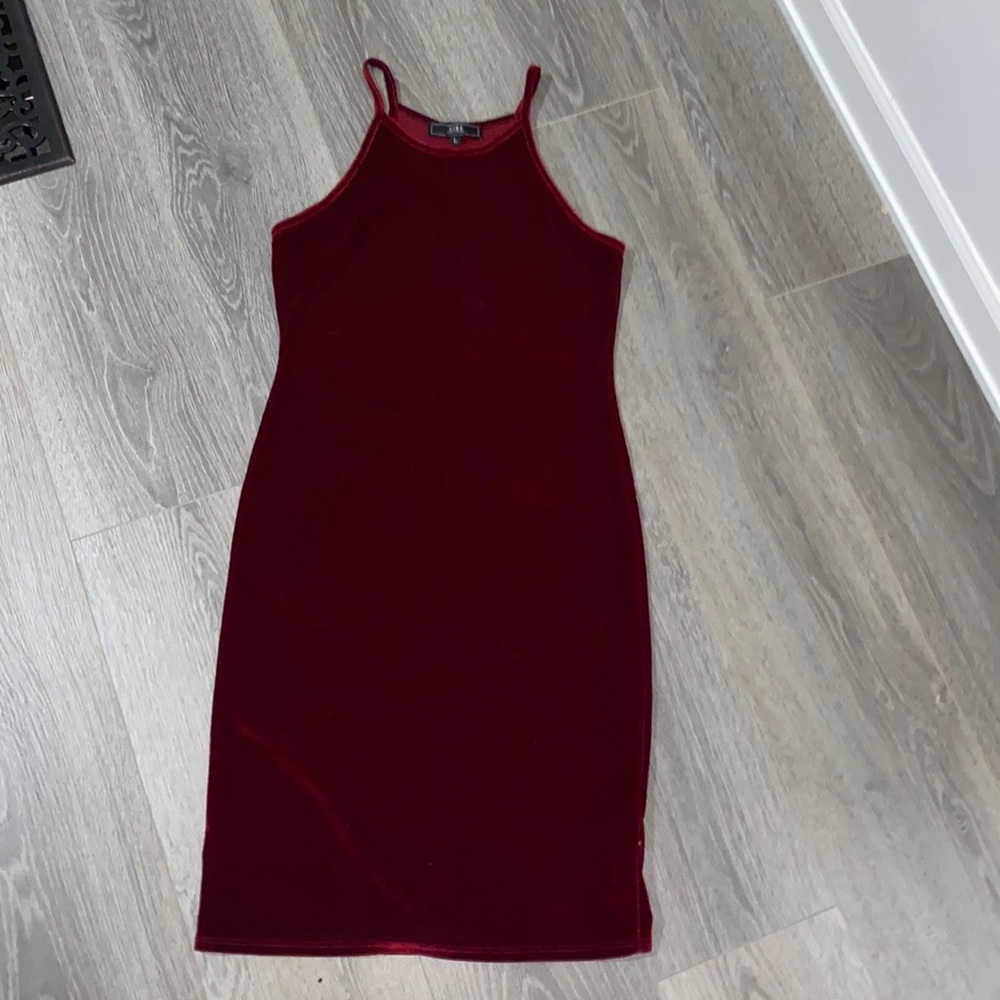Burgundy dress
